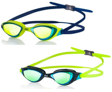 Lade das Bild in den Galerie-Viewer, AQUA SPEED Schwimmbrille Xeno Mirror grün-marine / schwarz-blau verspiegelt

