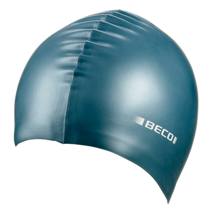 BECO Badekappe Badehaube Sporthaube Schwimmhaube Metallic Silikon