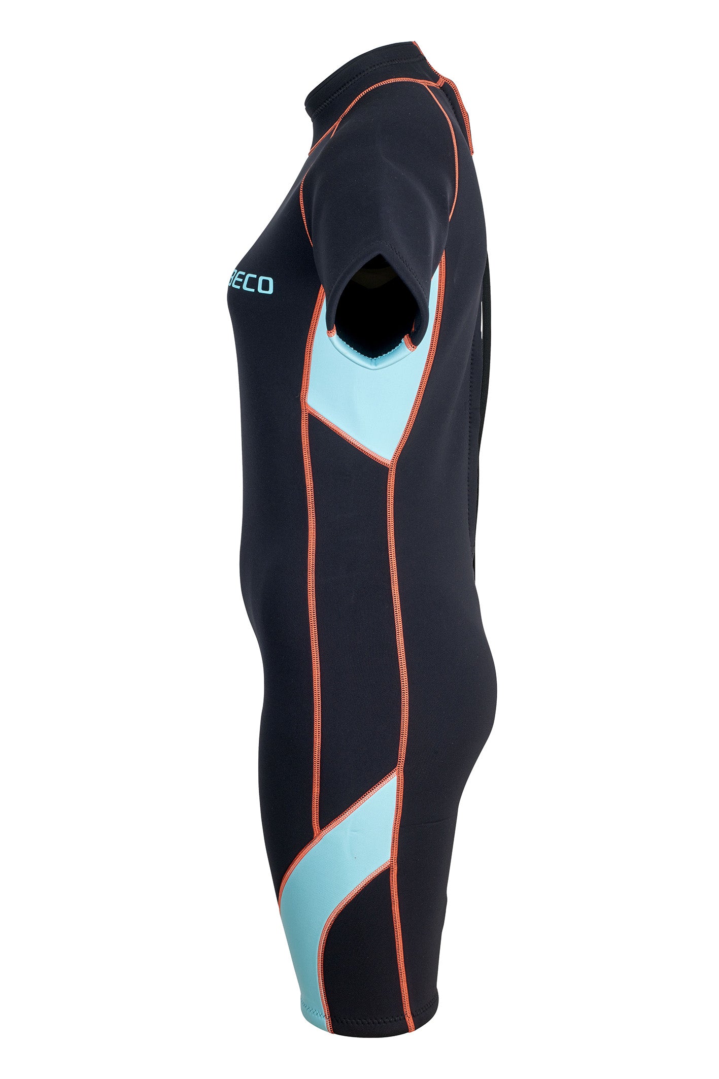 BECO Damen 3mm Neoprenanzug Shorty Einteiler UV 50+ Größe XS, S, M, L, XL türkis