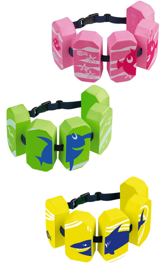 BECO Sealife Schwimmhilfe Schwimmgürtel 5-Block  grün/pink
