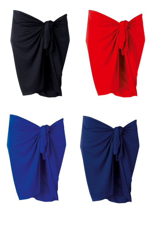 BECO Beach Pareo Strandtuch Wickeltuch Wickelrock schwarz / rot / blau / marine