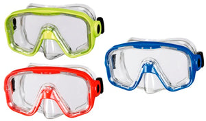 BECO Kinder Tauchermaske Taucherbrille Bahia 12+ gelb / rot / blau