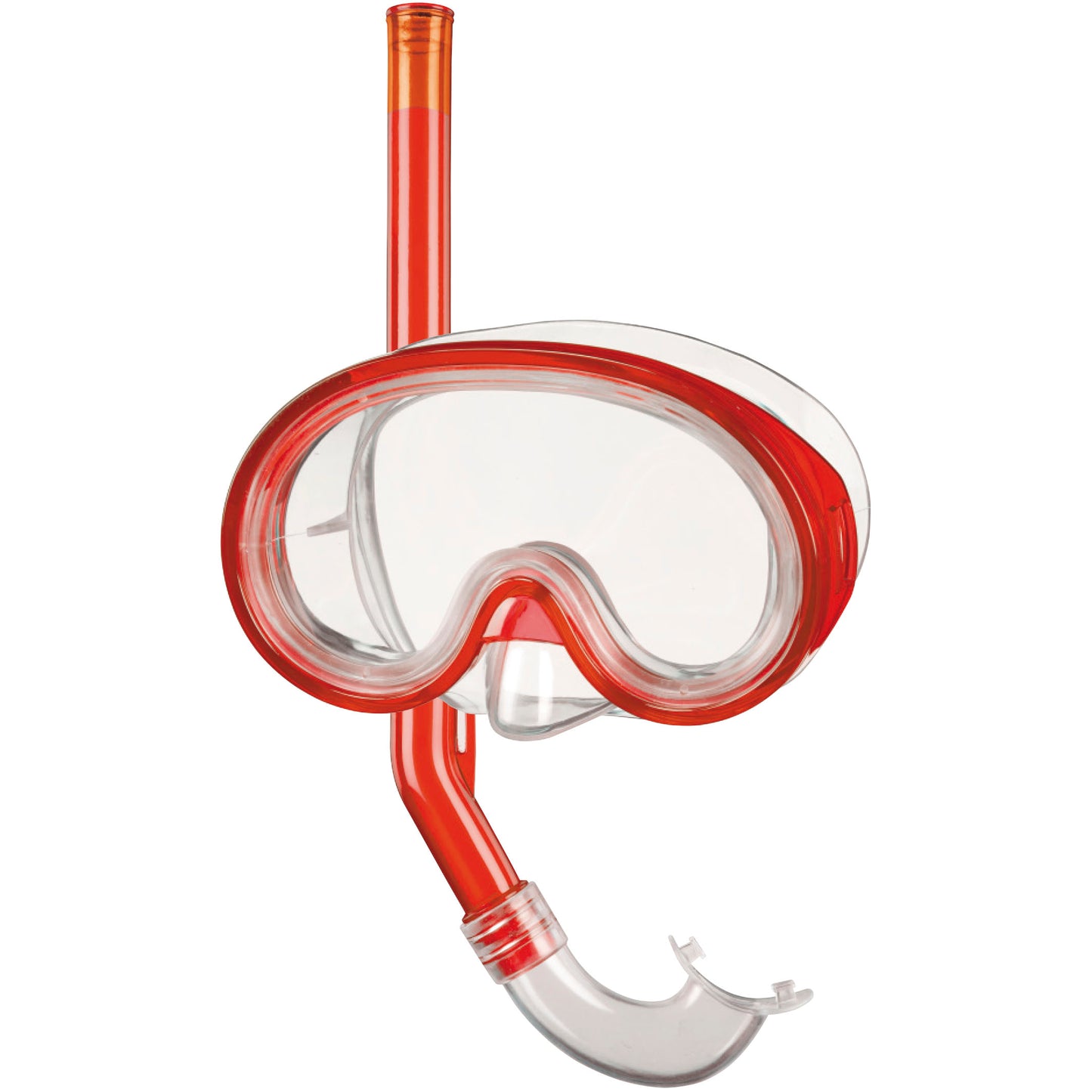 BECO Kinder Schnorchel-Set Tauchermaske Taucherbrille Havanna 8+ rot / blau