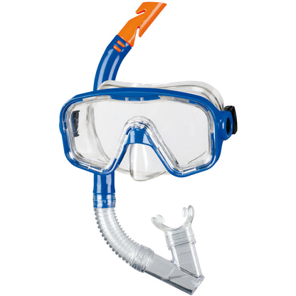 BECO Schnorchel-Set Taucherbrille Schnorchel Kinder Bahia 12+ gelb / rot / blau
