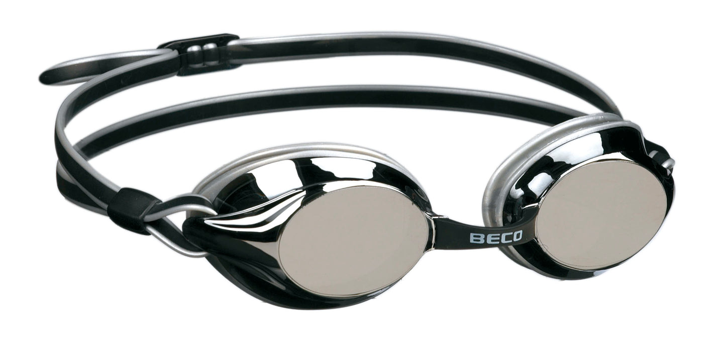 BECO Schwimmbrille Boston Mirror verspiegelt silber / gold