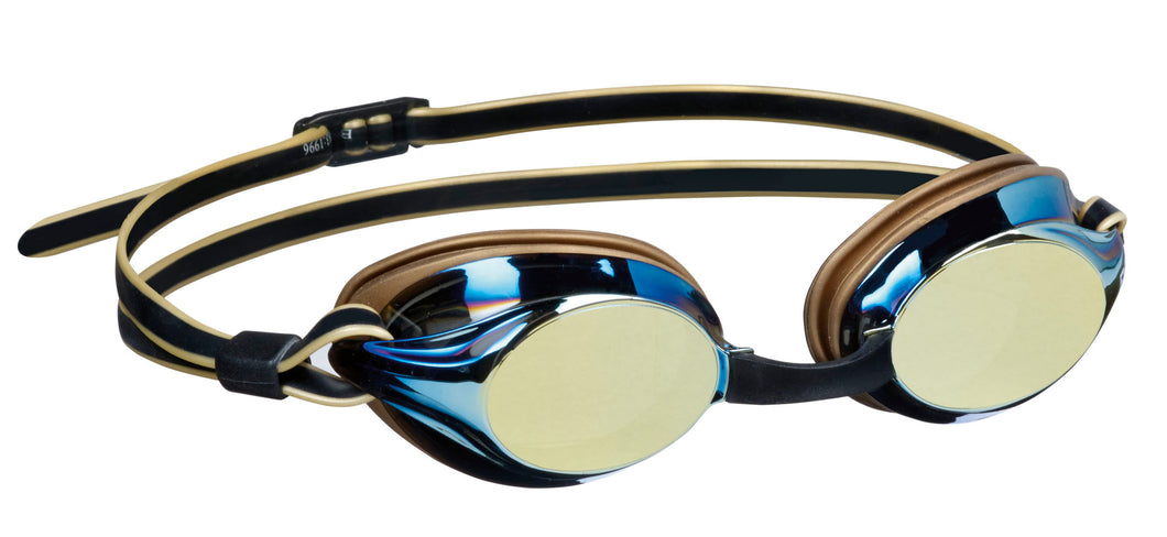 BECO Schwimmbrille Boston Mirror verspiegelt silber / gold