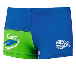BECO SEALIFE Jungen Badehose Short Schwimmhose Größe 80-128 blau/grün UV50+