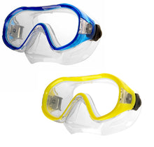 Lade das Bild in den Galerie-Viewer, AQUA SPEED Kinder Tauchermaske Taucherbrille Junior blau / gelb
