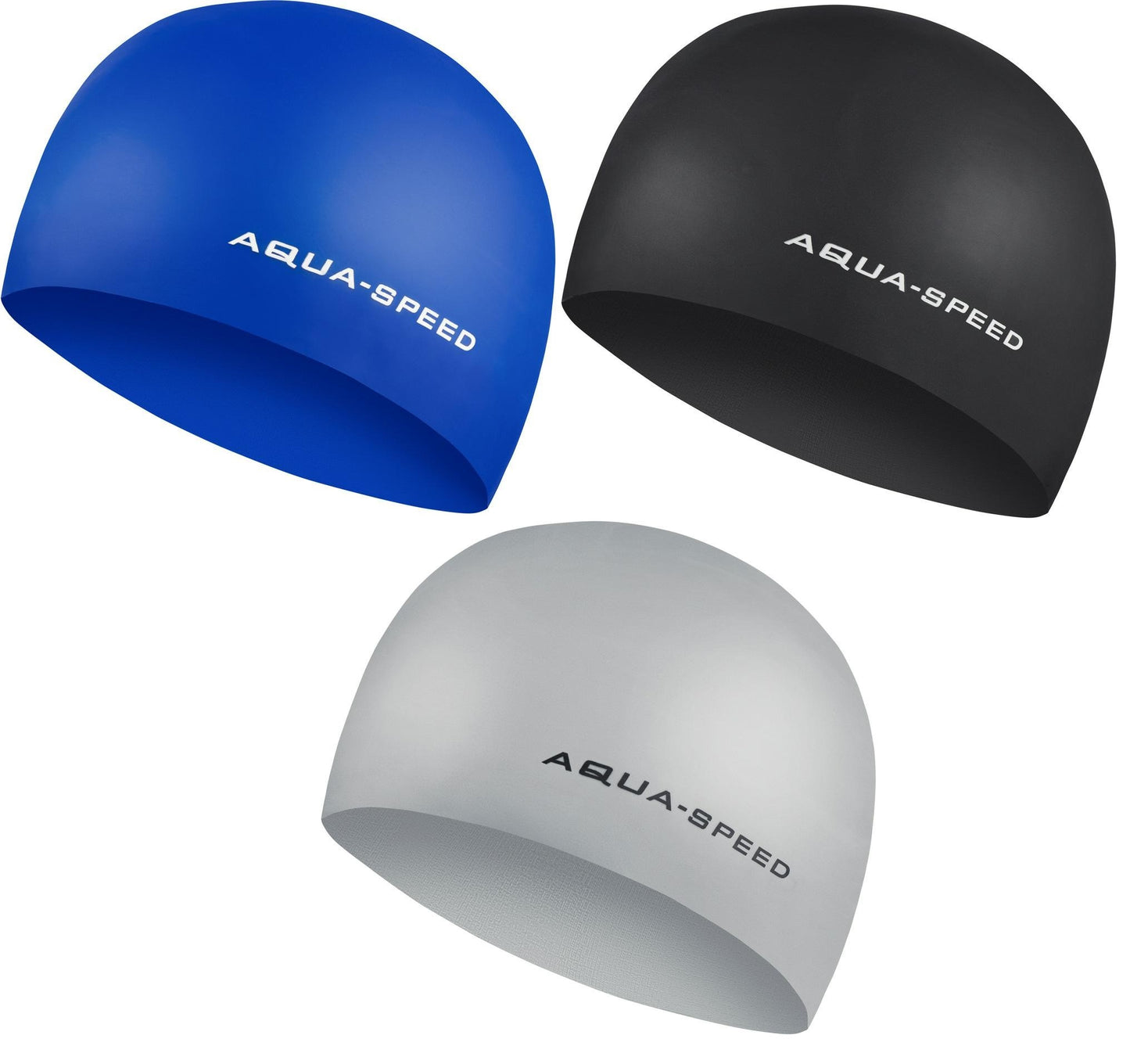 AQUA SPEED 3D Badekappe Badehaube Sporthaube Schwimmhaube Silikon