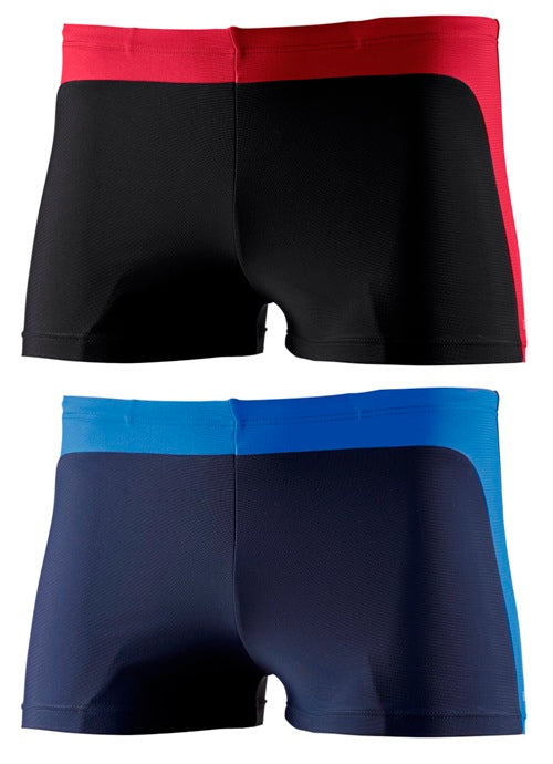 BECO Badehose Badeshort Schwimmhose Größe 4-10 rot/schwarz, marine/blau