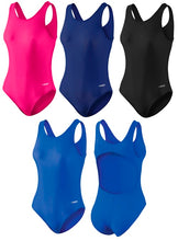 Lade das Bild in den Galerie-Viewer, BECO Badeanzug Schwimmanzug Einteiler Größe 36-44 schwarz/blau/pink/marineblau

