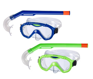 BECO SEALIFE Kinder Schnorchel-Set Tauchermaske Taucherbrille 4+ marine / grün
