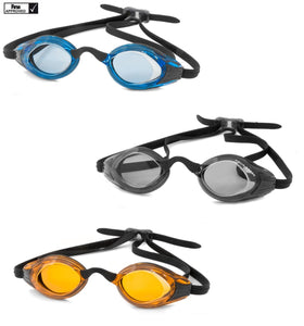 AQUA SPEED Wettkampf Schwimmbrille Blast blau / schwarz / orange Taucherbrille